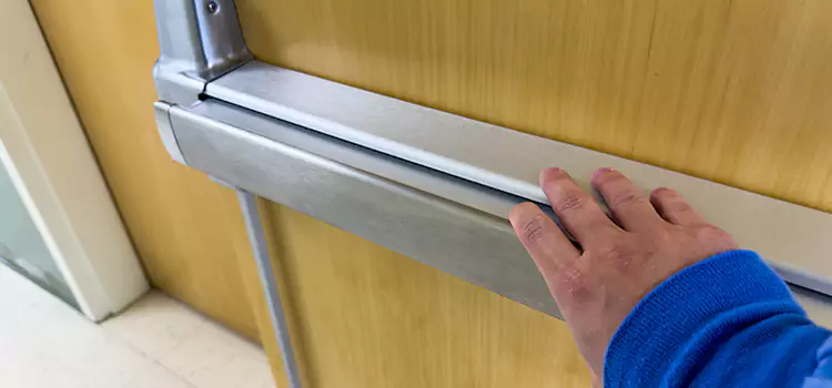 Installing a Push Bar on a Door Victorville